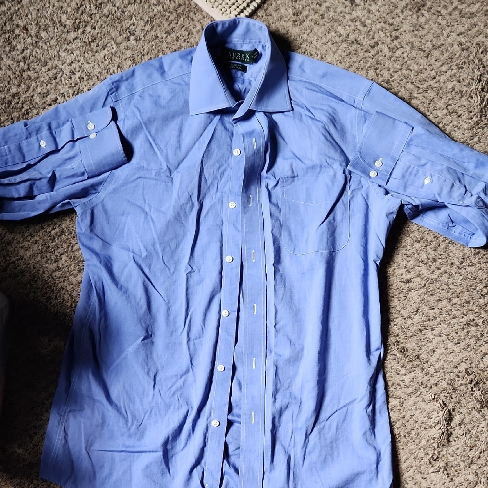 Ralph Lauren Classic Blue Dress Shirt